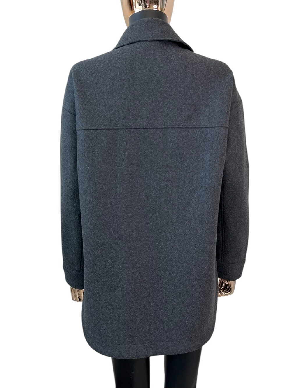 Banana Republic Gray Oversized Utility Jacket Shacket Size Small - Picture 5 of 10